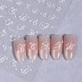 thumbnail image 5 of Nail Art Stickers Decals, Letter Nail Stickers, 1 Sheet, Self-Adhesive English Alphabet Nail Decals for DIY Women Manicure Decoration Accessories, 5 of 6