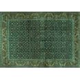 thumbnail image 1 of Ahgly Company Indoor Rectangle Persian Turquoise Blue Traditional Area Rugs, 8' x 12', 1 of 4