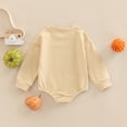 thumbnail image 4 of Douhoow Autumn Halloween Baby Jumpsuit Infant Cartoon Pumpkin Letter Print Long Sleeve Bodysuit, 4 of 7