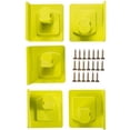 thumbnail image 1 of Paquete de 4 soportes de montaje de taladro para herramientas, colgador de muelle apto para batería, montaje en pared, herramientas de garaje, estante de exhibición de pared, organizador de, 1 of 5