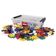 Plus-Plus: BIG Tub - Basic Color Mix - 200 Pieces - Storage Tub, Construction Building STEM Toy, Large Puzzle Blocks, Preschool, Toddlers, Kid Ages 2+