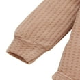 thumbnail image 4 of Baby Girls Solid Color Romper and Elastic Waist Pants Clothes Set, 4 of 7