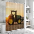 thumbnail image 6 of Farmhouse Car Bathroom Shower Curtains with 12 Hooks Polyester Waterproof Shower Curtain for Stalls and Bathtubs Modern Sunset Countryside Machinery Decorative Bathroom Privacy Curtain 48x72 Inches, 6 of 9