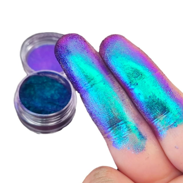 High-pigmented Multichrome Eyeshadow Makeup Eyeshadow Long Chameleon Lasting Shiny X4o7 Waterproof Powder Polarized Eyeshadow K9M8