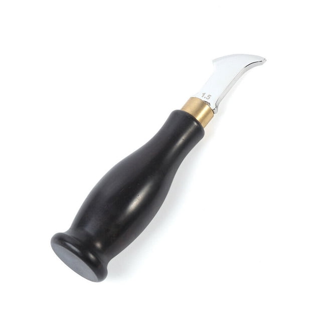 Craft Tools Leather Edge Beveler Creaser Steel Blade Ebony Marking Vintage Leather Tool