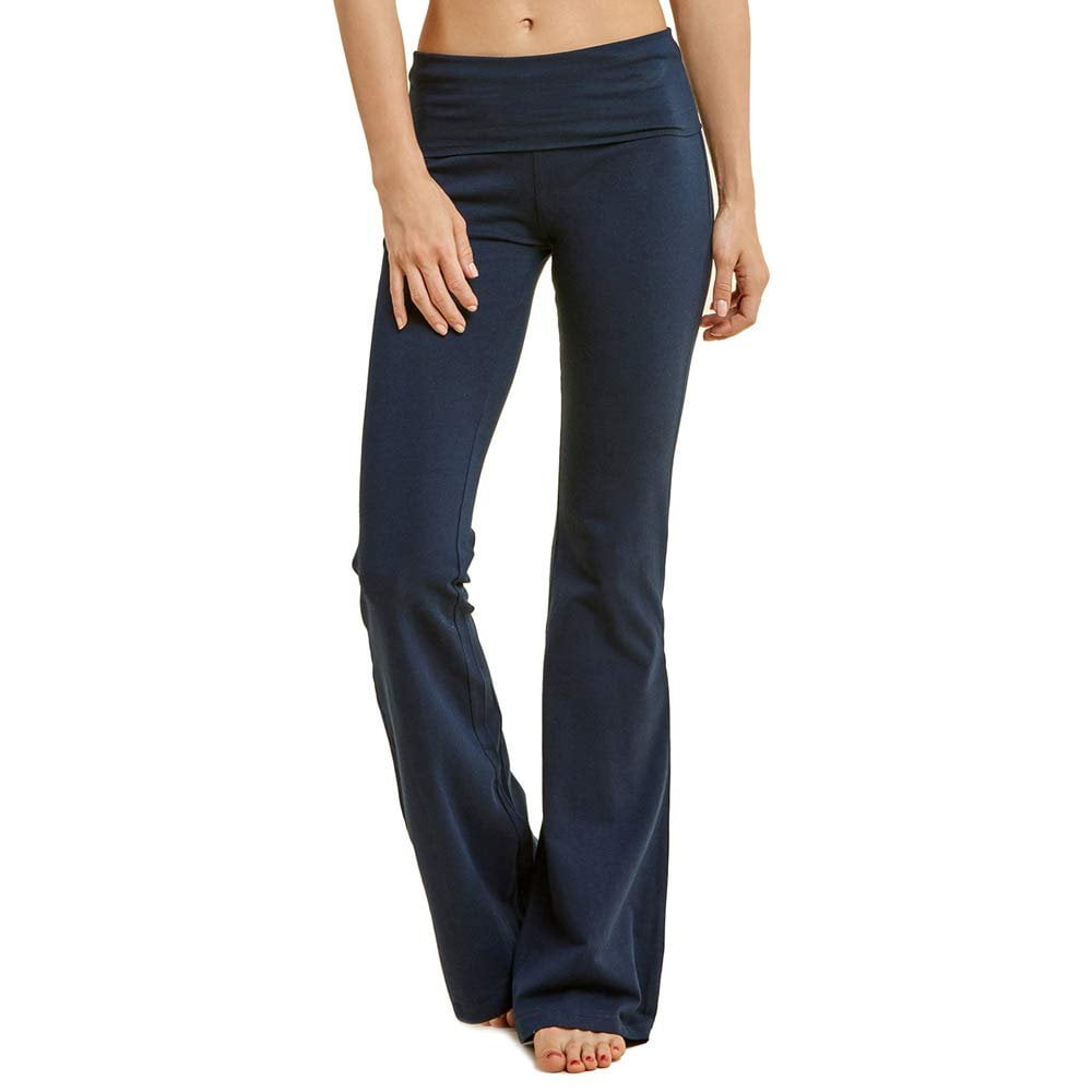 DailyWear - DailyWear Womens Stretchy Cotton Blend Yoga Pants Leggings Various Styles (Boot Cut