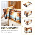 thumbnail image 4 of Maple Forest and Couple Large Storage Bins with Linen Collapsible Lid Storage Box 16.7 x 12.6 x 11.8in, 4 of 7