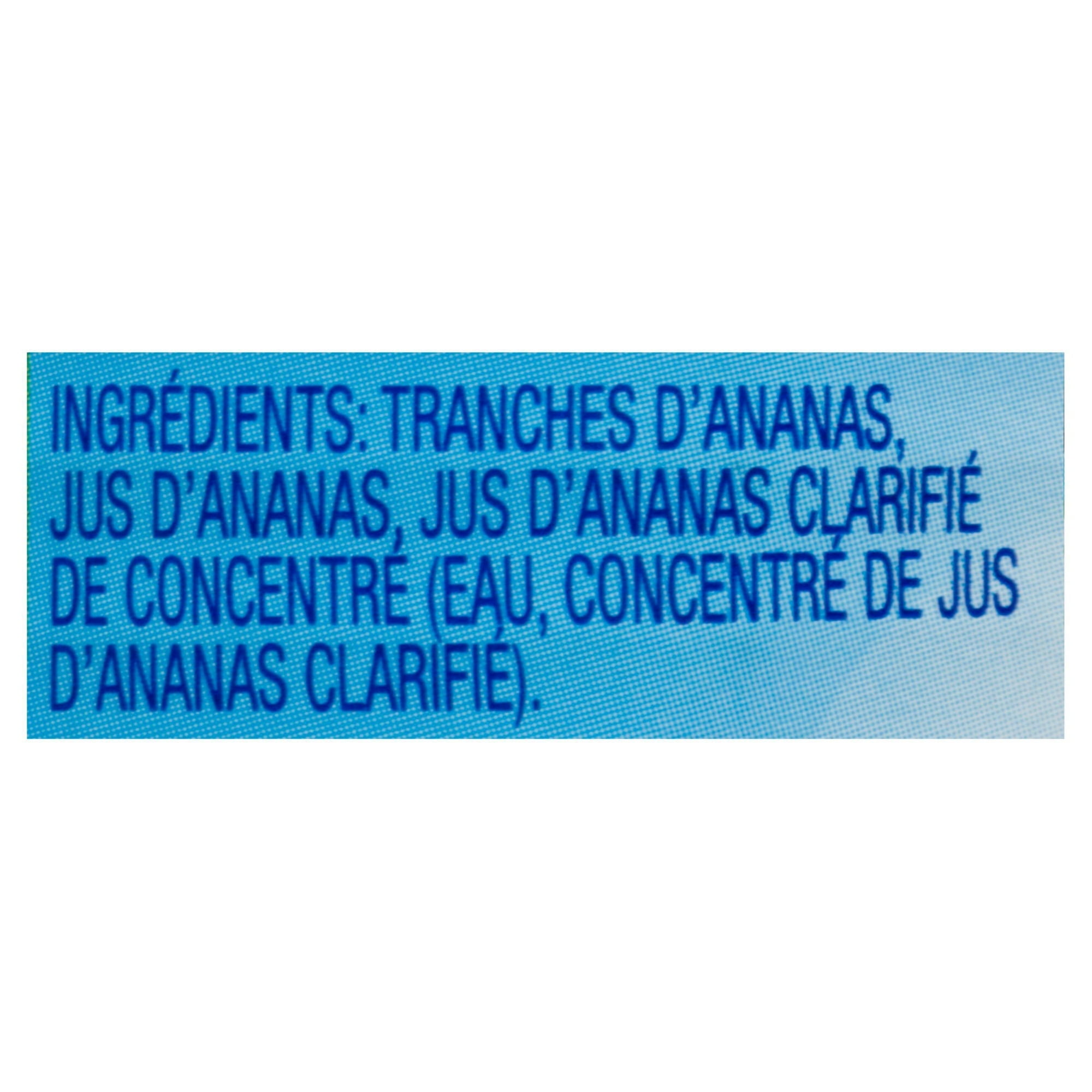 Tranches d'ananas dans du jus d'ananas de Dole