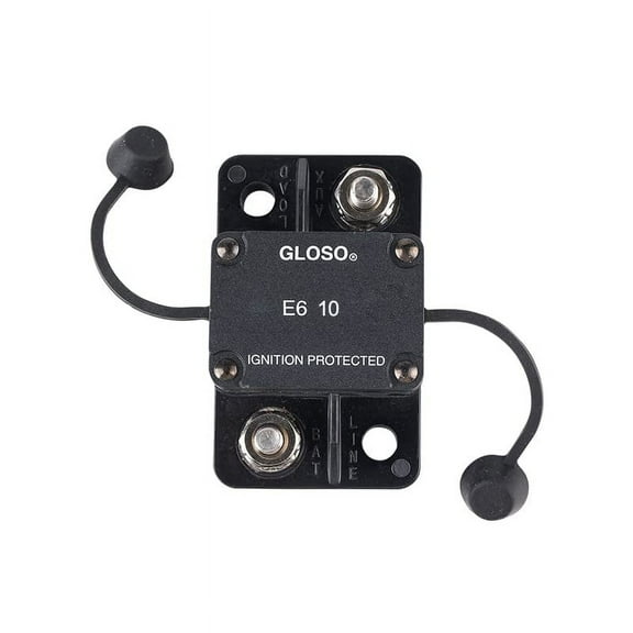 E67 GLOSO 10A Mid Range Mini T1 Auto Reset Circuit Breaker, Compact Midum IP66, Marine Auto Truck (10A)