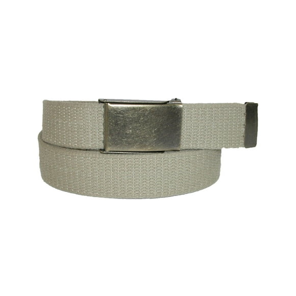 CTM® Fabric Belt with Brass Flip Top Buckle (Men's Big & Tall)
