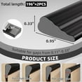 thumbnail image 2 of 2Pcs×119" Wedge Weather Stripping Door Seal Strip for Door Frame & Window,Self Adhesive Window Insulation Draft Stopper Seal for Winter,Gray Foam Door Gap Filler for Soundproofing Light Blocker, 2 of 9
