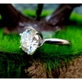thumbnail image 2 of 2Ct Lab Created Diamond Round Cut Solitaire Leady Beauty Gift Ring 14K White Gold Plated, 2 of 4