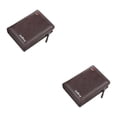 thumbnail image 3 of Sonducket Billeteras para hombre, tarjetero de cuero PU, monedero de bolsillo con cremallera para múltiples tarjetas, bolso de mano, monedero, Color café 2Conjunto, 3 of 6