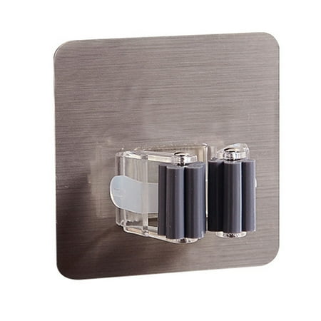 

Wall Mounted Mop Holder Brush Broom Hanger Storage Rack Bathroom Organizer Hanging Pipe Hooks