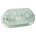 thumbnail image 2 of Batería de 2000 mAh con ventilador de escritorio de doble cabeza con luz nocturna, verde Fokelyi 220300-3, 2 of 9