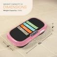 thumbnail image 3 of Lifepro Waver Vibration Plate Exercise Machine – Full Body Vibrating Plate for Lymphatic Drainage, Muscle Toning & Fat Loss – Includes Loop Bands, Remote & 99 Speed Settings - Pink, 3 of 11