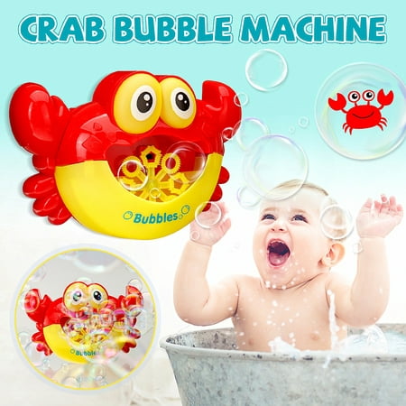 For Baby Bubble Machine Crab Automatic Bubble Maker Flashing lights Musical Bath