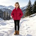 thumbnail image 2 of Kogui Kids Puffer Jacket Stand Collar Zip-Up Warm Winter Coat Lightweight Outerwear for Boys Girls Size 11-12 (Red,11-12 Years), 2 of 9