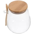 thumbnail image 4 of Glass Storage Jar with Sealed Lid Clear Glass Food Storage Canister Tea Coffee Jar with Spoon, 4 of 8