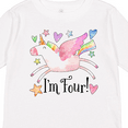 thumbnail image 4 of Inktastic I'm 4 Cute Rainbow Unicorn with Stars and Hearts Boys or Girls Long Sleeve Toddler T-Shirt, 4 of 5