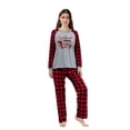 thumbnail image 3 of LuLiaMenton Matching Family Christmas Pajamas, Dachshund Through Snow Long Sleeve Buffalo Plaid, 3 of 5