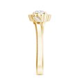 thumbnail image 3 of Rosec Jewels Lab Grown Diamond Floral Ring | Promise Engagement Ring with Halo (EF-VS Quality), 18K Yellow Gold, US 12.50, 3 of 8