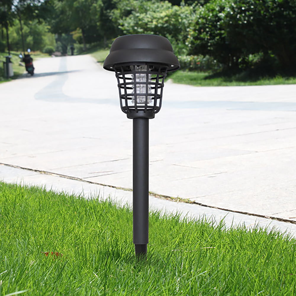 2PC Solar Powered LED Light Mosquito Pest Bug Zapper Insect Killer Lamp Garden 