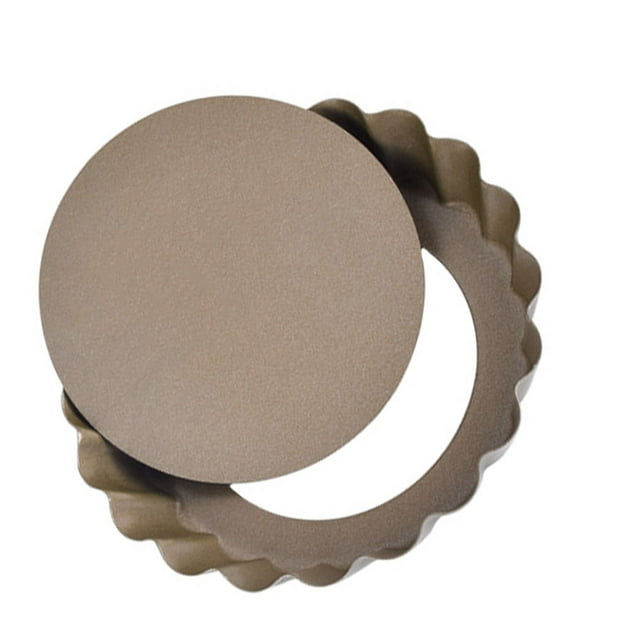 Injueey Tarta Pan Bakeware Kits Accesorio para hornear para el hogar engrosado 10 pulgadas Herramientas y accesorios para hornear oro normal de 4 pulgadas