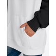 thumbnail image 5 of Trendy Queen Oversized Hoodies for Women Pullover Fleece Fall Sweatshirts Fashion Y2K Outfits Clothes 2025 White CoffeeGrey M .., 5 of 6