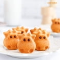 thumbnail image 3 of Cows Cake Pan, 12-Cavity Non-Stick Animal Muffin Bakeware for Oven Baking (Champagne Gold), 3 of 6