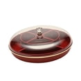 thumbnail image 2 of DimyFew Divided Serving Platter with Lid, Dustproof, Versatile, Appetizer Platter, Snack Platter for Kitchen, Household, New Year's, Holidays, Sweets, 2 of 8