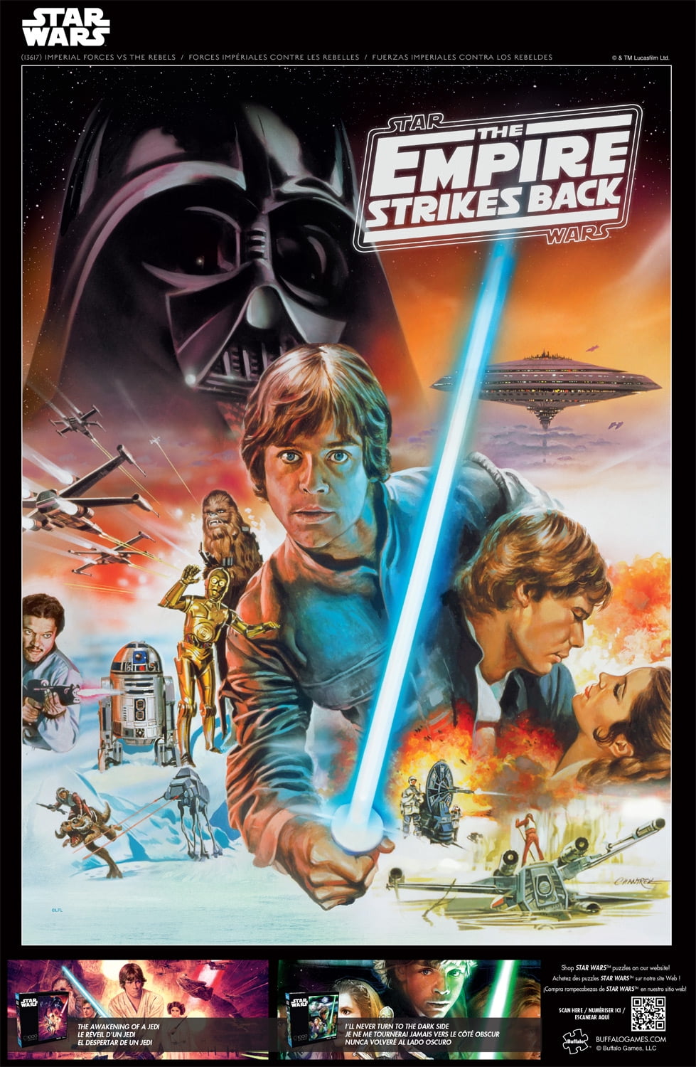 Buffalo Games Star Wars Imperial Forces vs. The Rebels 1000-Piece Interlocking Jigsaw Puzzle