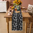 thumbnail image 2 of Black Cat Table Runner 72 Inches, Vintage Striped Geometric Abstract Bed Runner Dresser Scarves Tabletop for Indoor Outdoor Parties/Ceremony/Banquet, 14" x 72", 2 of 9