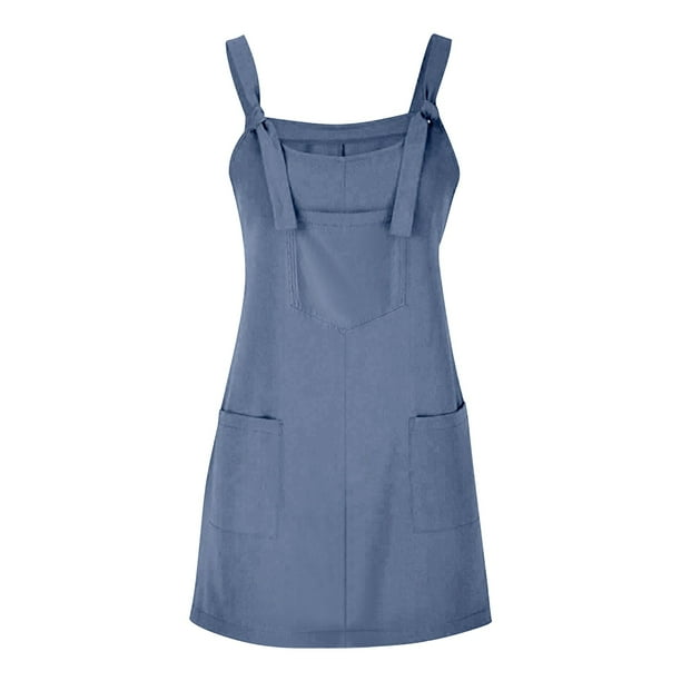 asddcavvf Dresses for Women Women Soild Pinafore Square Apron Garden Work Pinafore  Dress Suspender D - Walmart.ca