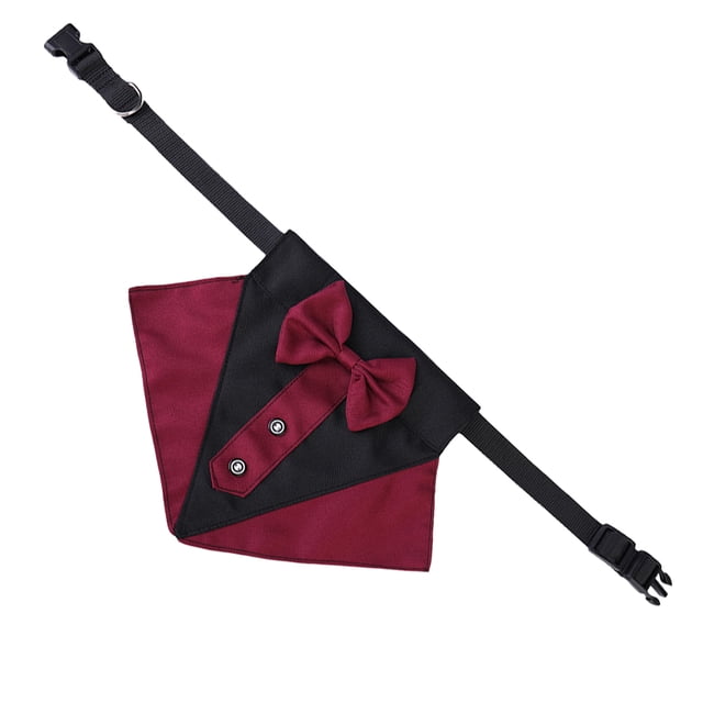 El collar ajustable Apuakthei es adecuado para perros y gatos pequeños, medianos y grandes, corbata triangular formal para perros,