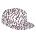 thumbnail image 2 of Uemuo Lavender Flowers Pattern Women's Baseball Cap,Straight Brim Hat,Golf Dad Hat,Travel Hat,Sun Protection Cap,Everyday Accessory, 2 of 9
