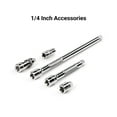 thumbnail image 2 of TEKTON 1/4 Inch Drive Shallow and Deep 6-Point Socket and Ratchet Set with Rails and Tray, 35-Piece (4 - 15 mm) | SKT03201, 2 of 7