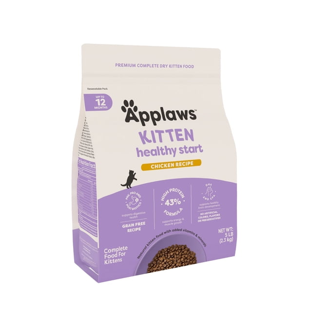 Applaws Nourriture Sèche Healthy Start pour Chaton - Sans Grains, Poulet, 2 LB