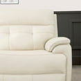 thumbnail image 4 of Jenson Leather Recliner Chair in Cream with Power Head Rest, 4 of 17