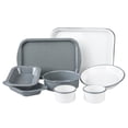 thumbnail image 1 of Granite Ware Juego de utensilios para hornear multiusos de acero esmaltado de 8 piezas, bandejas para hornear y asar, moldes para pasteles y pay, aptos para horno a 950 °F. Sin PTFE., 1 of 5