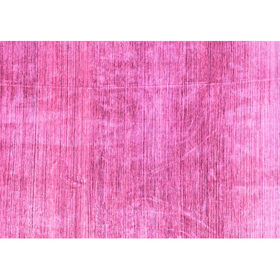 Ahgly Company Indoor Rectangle Abstract Pink Modern Area Rugs, 7' x 10'