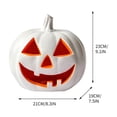 thumbnail image 3 of Automatic LED Pumpkin Decoration, Weather Resistant Outdoor Halloween Jack O Lantern, Battery Operated Light Up Pumpkin Lantern for Courtyard Porch Garden Indoor Outdoor Fall Decor, 3 of 5