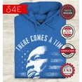 thumbnail image 2 of S4E Men's Martin Luther King Jr. Silence is Betrayal Hoodie Sweatshirts XXX-Large Royal Blue, 2 of 4