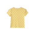 thumbnail image 4 of Dwellite Girls' V-Neck T-Shirts 3-13 Years Short Sleeve Cute Summer Tee Shirts Baggy Plain Soft Tops Yellow 130, 4 of 6