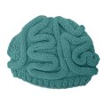 thumbnail image 1 of Funny Brain Knitted Hat Halloween Spoof Props Winter Hat, Peacock Blue Aldult, 1 of 4