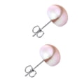 thumbnail image 2 of Aretes Perla Cultivada Púrpura Suave Natural  Plata .925, 2 of 5