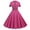 Hot Pink #1, variant on Christmas Dresses Women Vintage Dress for Women Snowflake Print Plus Size Dresses Swing A-Line Dress Knee-Length Dress Sleeveless Midi Cocktail Dresses