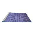 thumbnail image 2 of Ahgly Company Machine Washable Indoor Rectangle Abstract Blue Modern Area Rugs, 2' x 4', 2 of 4