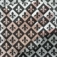 thumbnail image 3 of Fleur De Lis Tulle Curtains with Rod Pocket, Checkerboard Pattern Rectangles European Heraldic Design Monochrome Emblem, Sheer Drape for Wedding Party 2 Panels, 7 Sizes, Black White, by Ambesonne, 3 of 3