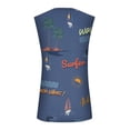 thumbnail image 5 of Summer Men's Solid Color Printed Sweat-absorbing Breathable Shoulder Expanding Sleeveless Vest 3XL, 5 of 5